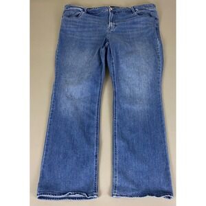 Old Navy Mid Rise Boot Cut Jeans Women's Plus Size 20 Blue‎ Denim Stretch